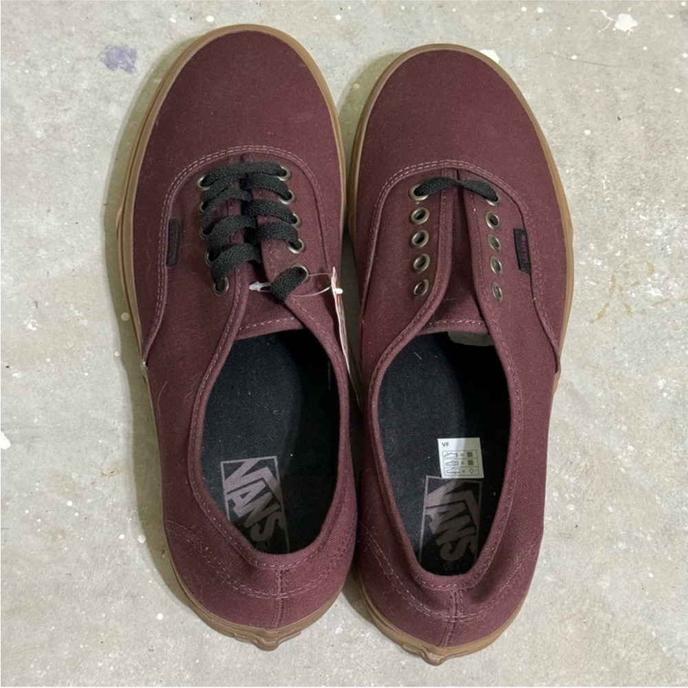 Vans Authentic Light Gum/Burgundy/Port Royale Sneaker Size 11 Men - Picture 6 of 7